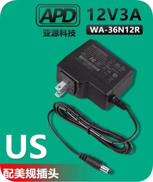 *Brand NEW*High Quality APD 12V 3A Power Adapter WA-36N12R US Version Power Supply